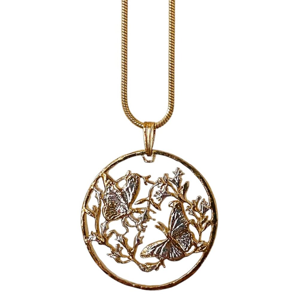 Monarch Butterfly Pendant Necklace